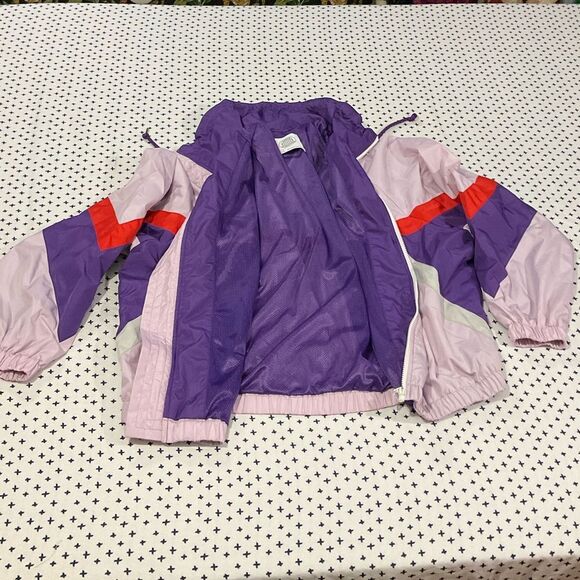 Urban outfitters Retro Windbreaker Jacket Pastel Lavender Purple Size medium - Picture 7 of 9